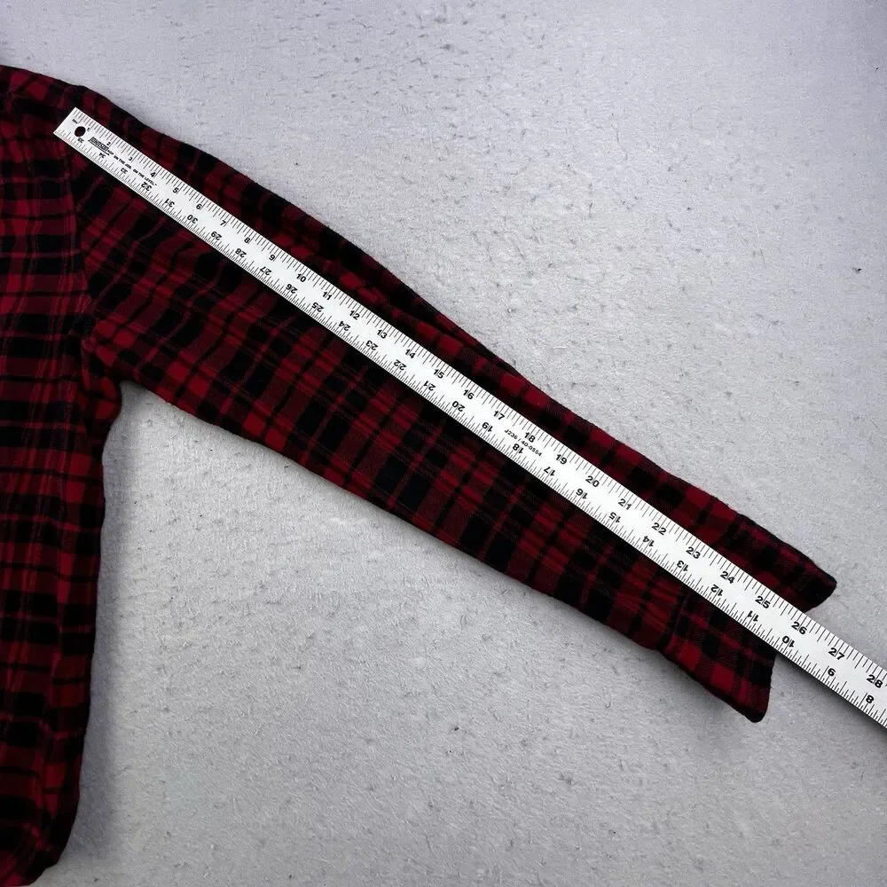 Polo Ralph Lauren Flannel Shirt Men’s XL Red Black Buffalo Plaid Designer Preppy